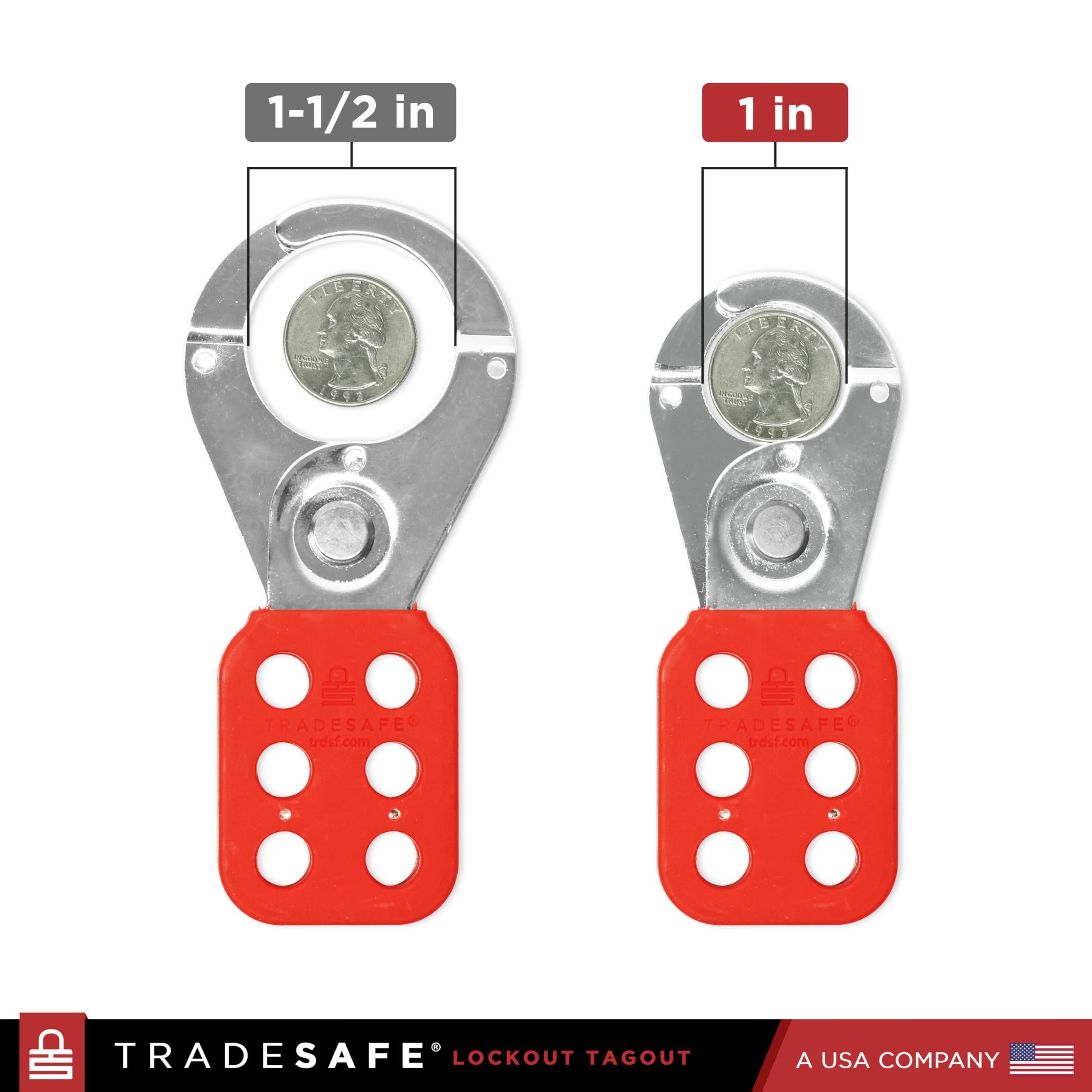 TRADESAFE tamper-proof design emphasizing quick verification and security.