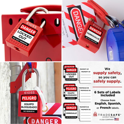 TRADESAFE OSHA compliant design supports standard lockout practices.