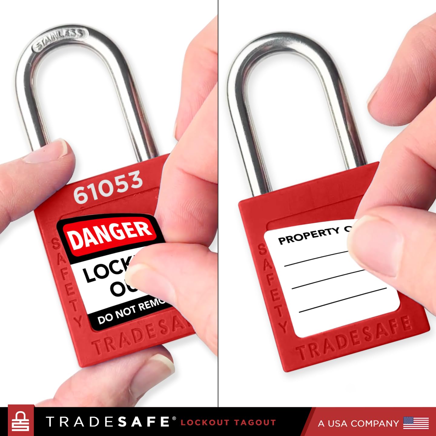 TRADESAFE unique codes on each padlock improve asset tracking.