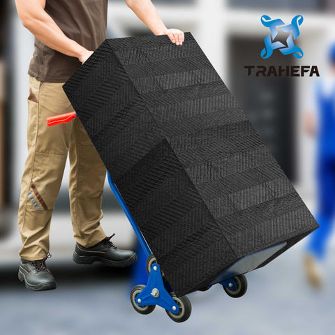 Trahefa moving blanket durable-stitching provides tear resistance for furniture