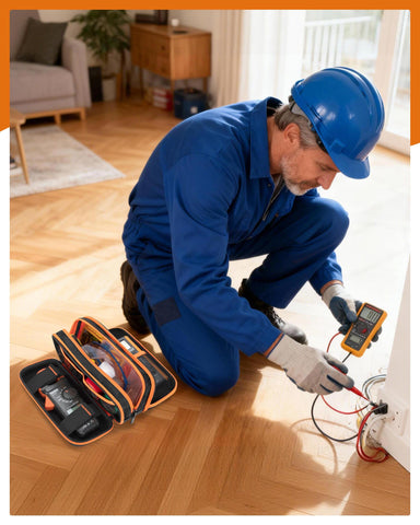 Trahzia durable EVA shell protects tools and maintains professional appearance.