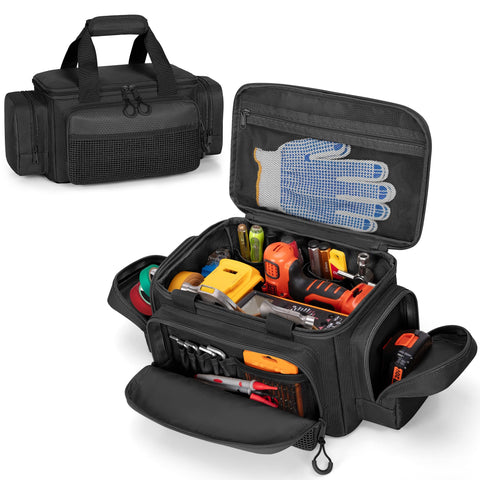 Trahzia small tool bag anti-friction bottom stabilizes tools on surfaces