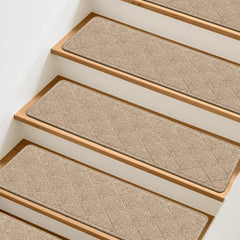 TranquilMoments stair treads on wood stairs reduce noise and wear