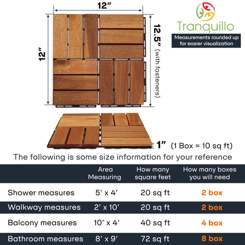 Tranquillo waterproof flooring tiles provide a slip-resistant surface for outdoors.