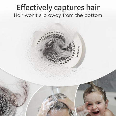 TRAPMATE anti-slip silicone base; prevents movement during draining.
