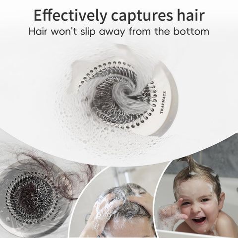 TRAPMATE easy-clean design enables quick removal of hair.