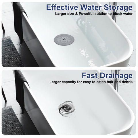TRAPMATE stainless steel drain cover; durable and rust-resistant for humid bathrooms.