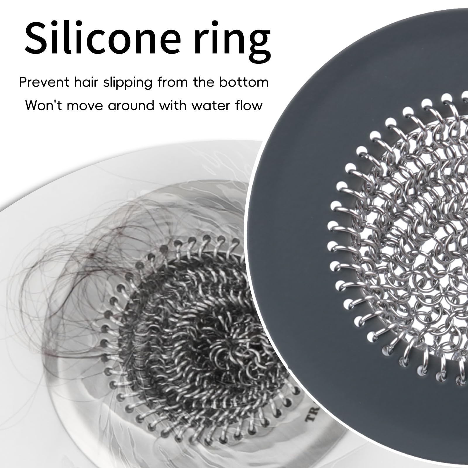 TRAPMATE anti-slip silicone base keeps the protector in place.