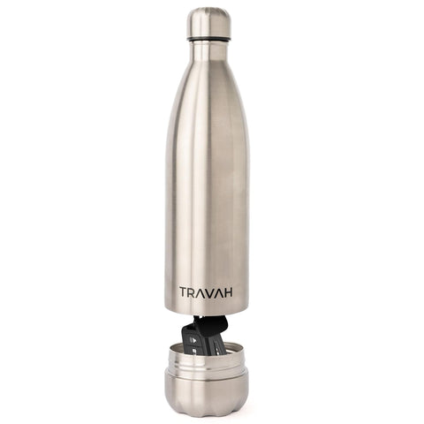 TRAVAH Diversion bottle with hidden compartment for valuables, ideal for travel.