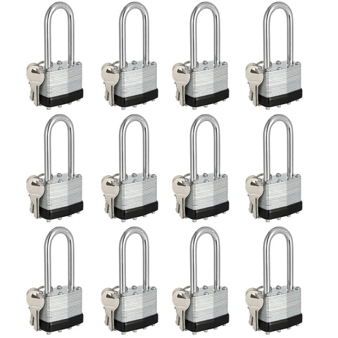 Travate keyed alike padlocks with a 40 mm wide body for secure storage units.