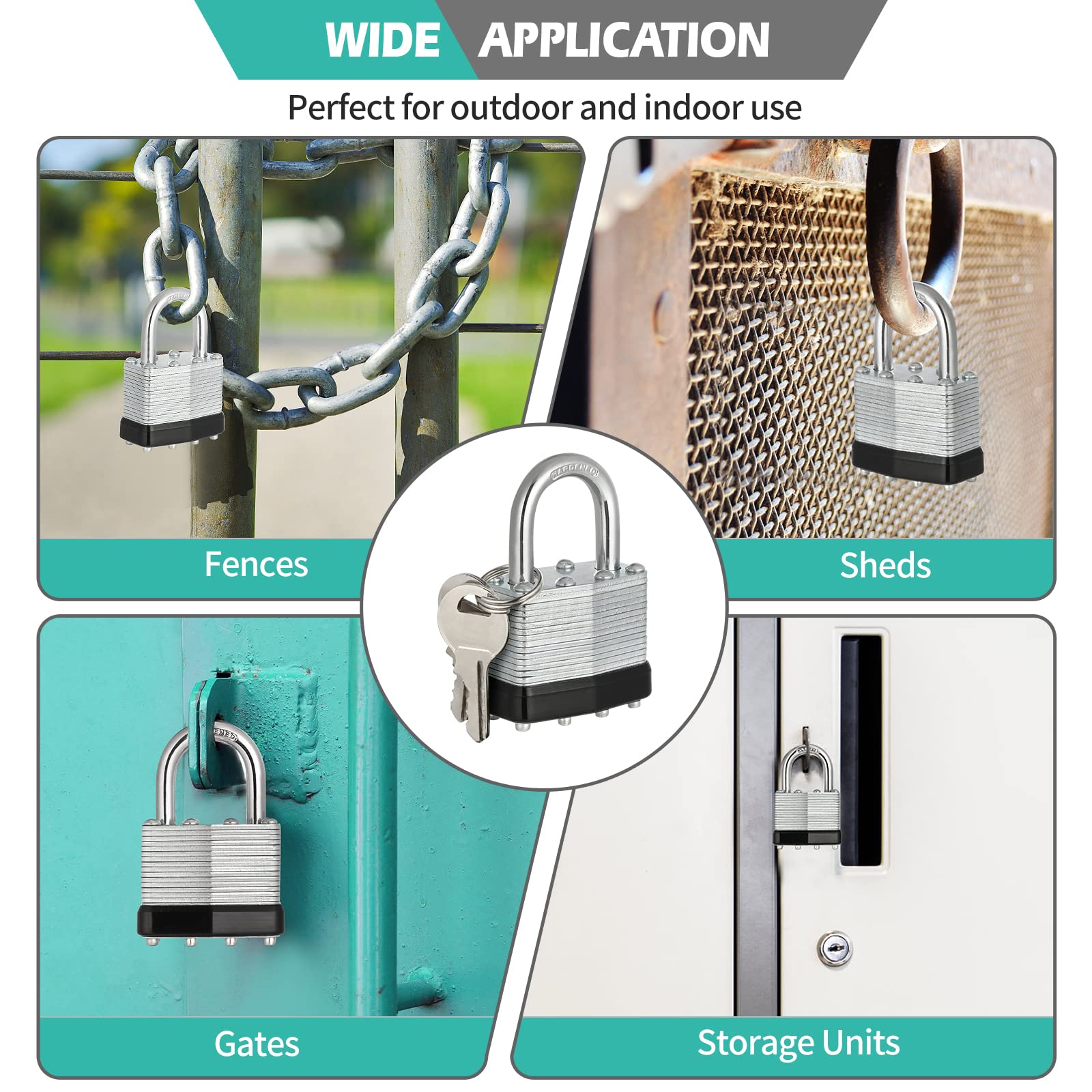 40 mm wide Travate padlock body for sturdy security