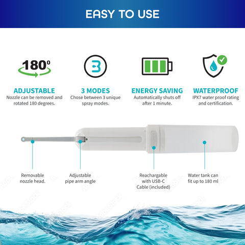 Travel Butty portable bidet with adjustable nozzle for precise cleaning anywhere.