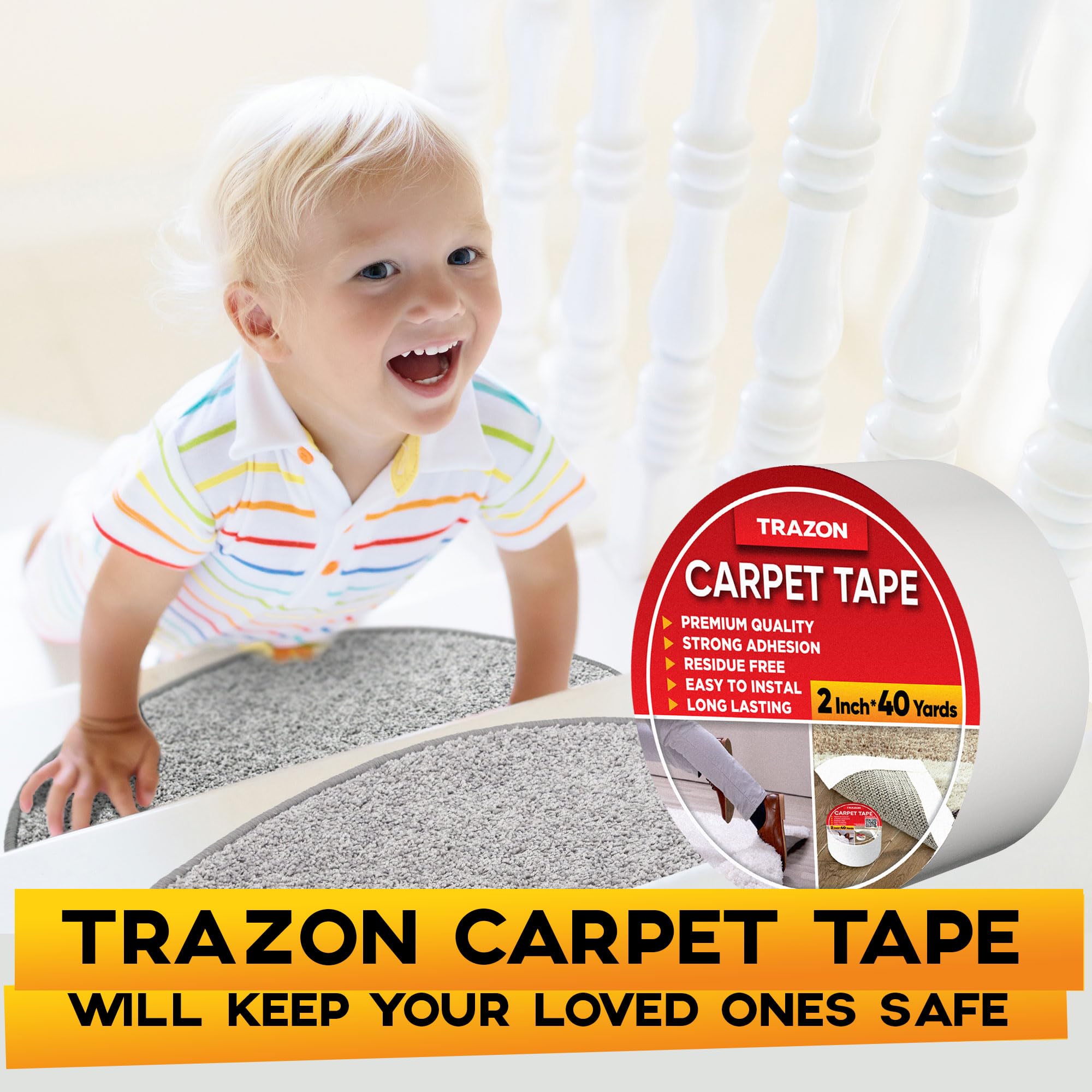 Trazon keeps bathroom mats in place with strong hold.