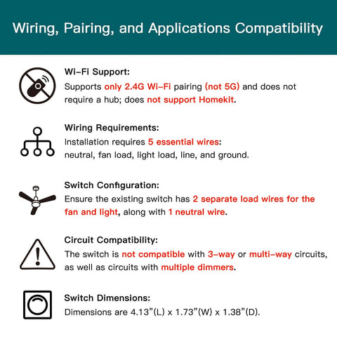 TREATLIFE 2.4GHz WiFi connection for reliable smart home control