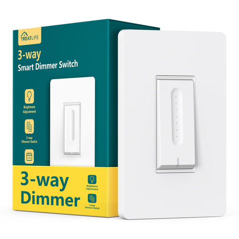 TREATLIFE 3-way dimmer switch in-wall for smooth lighting control
