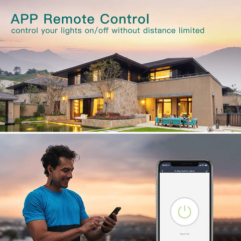 TREATLIFE 3-Way Switch smart life app screenshot for remote setup.