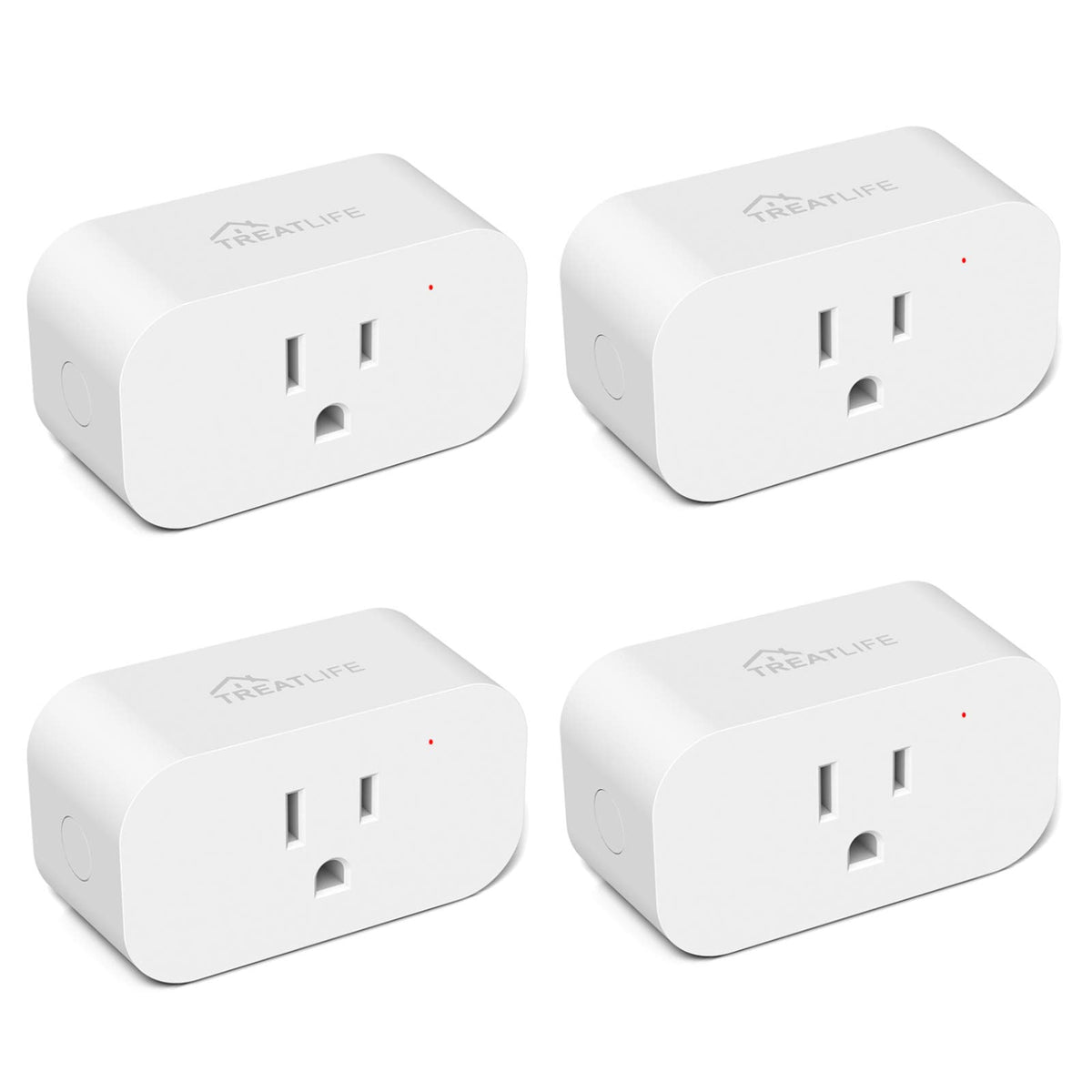TREATLIFE four-pack smart plugs for centralized control of lights and devices