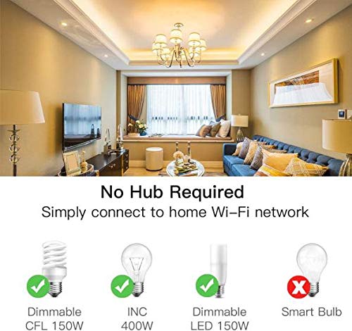 TreatLife dimmer compatible with Alexa and Google Assistant for voice control.