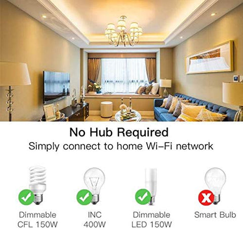 TreatLife dimmer compatible with Alexa and Google Assistant for voice control.