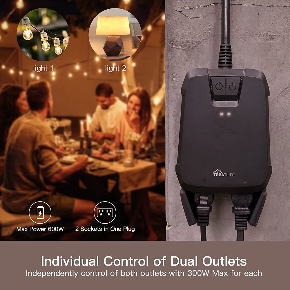 TREATLIFE app control interface for quick dimming adjustments