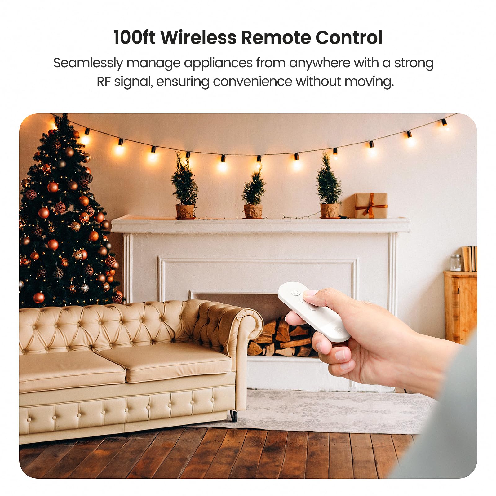 TREATLIFE bedside control ideal for relaxing night-time lighting.