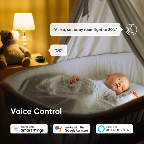 Dimmable LED bulbs paired with TREATLIFE dimmer for smooth brightness