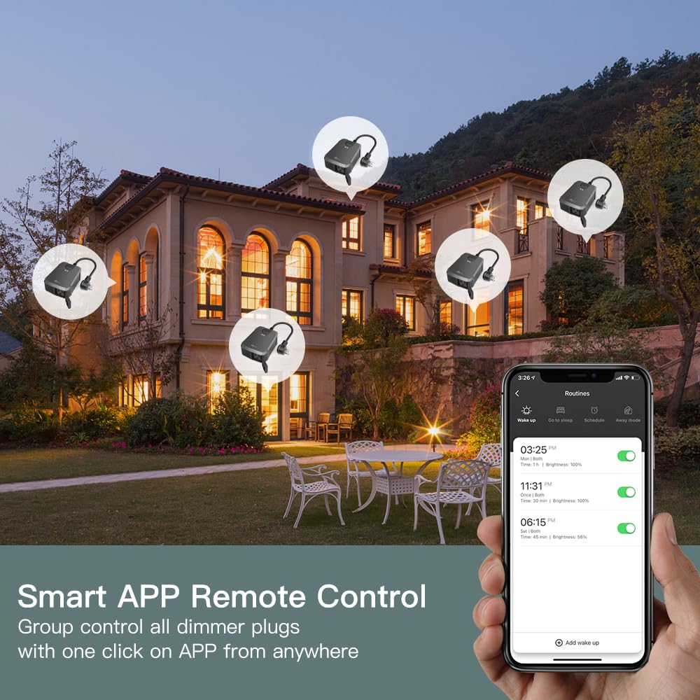 TREATLIFE extended Wi Fi range up to 300 ft for reliable outdoor control