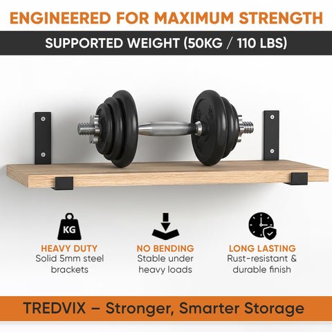 Magnetic hooks provide handy tool storage on shelves