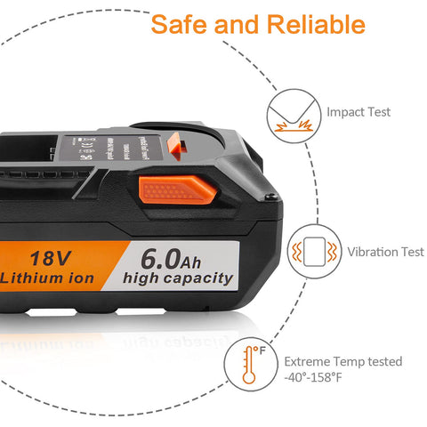 TREE.NB 18V battery label closeup, clear specs for safe installation.