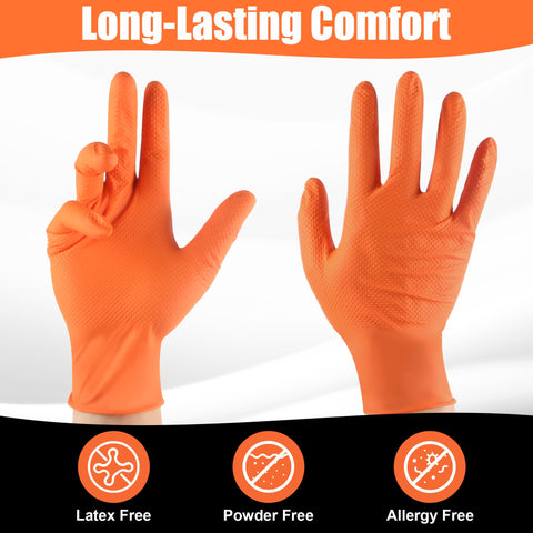 Latex-free TREEGO gloves offering durable nitrile protection for disposal