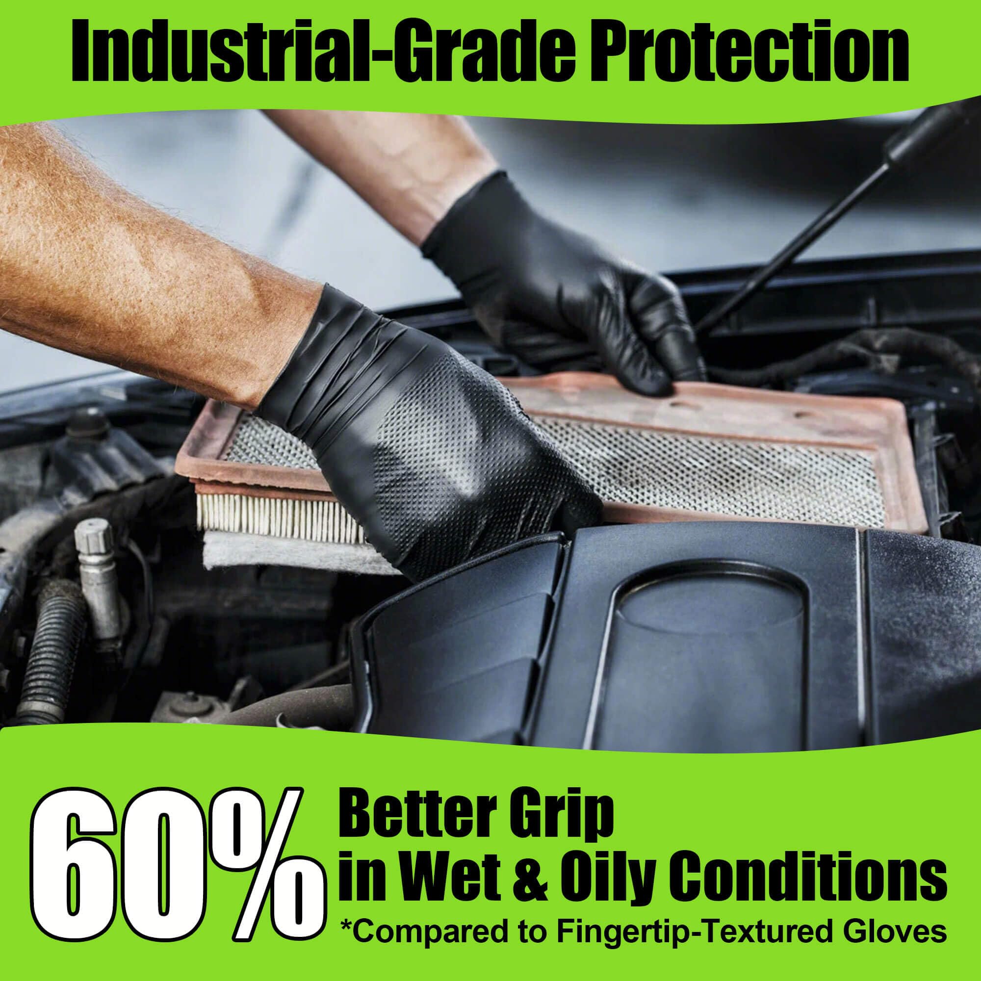 TREEGO XL nitrile gloves offer comfort-space for long shifts and big hands