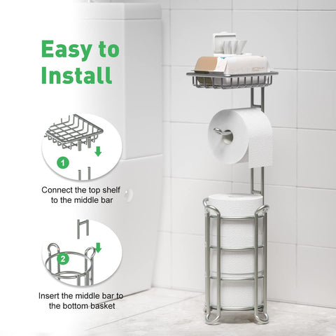 TreeLen raised feet keep paper off the floor for a dry, clean space.