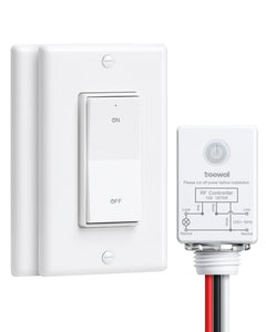 TREEWELL 3-Way Wireless Switch for convenient, hands-free lighting control from two locations.