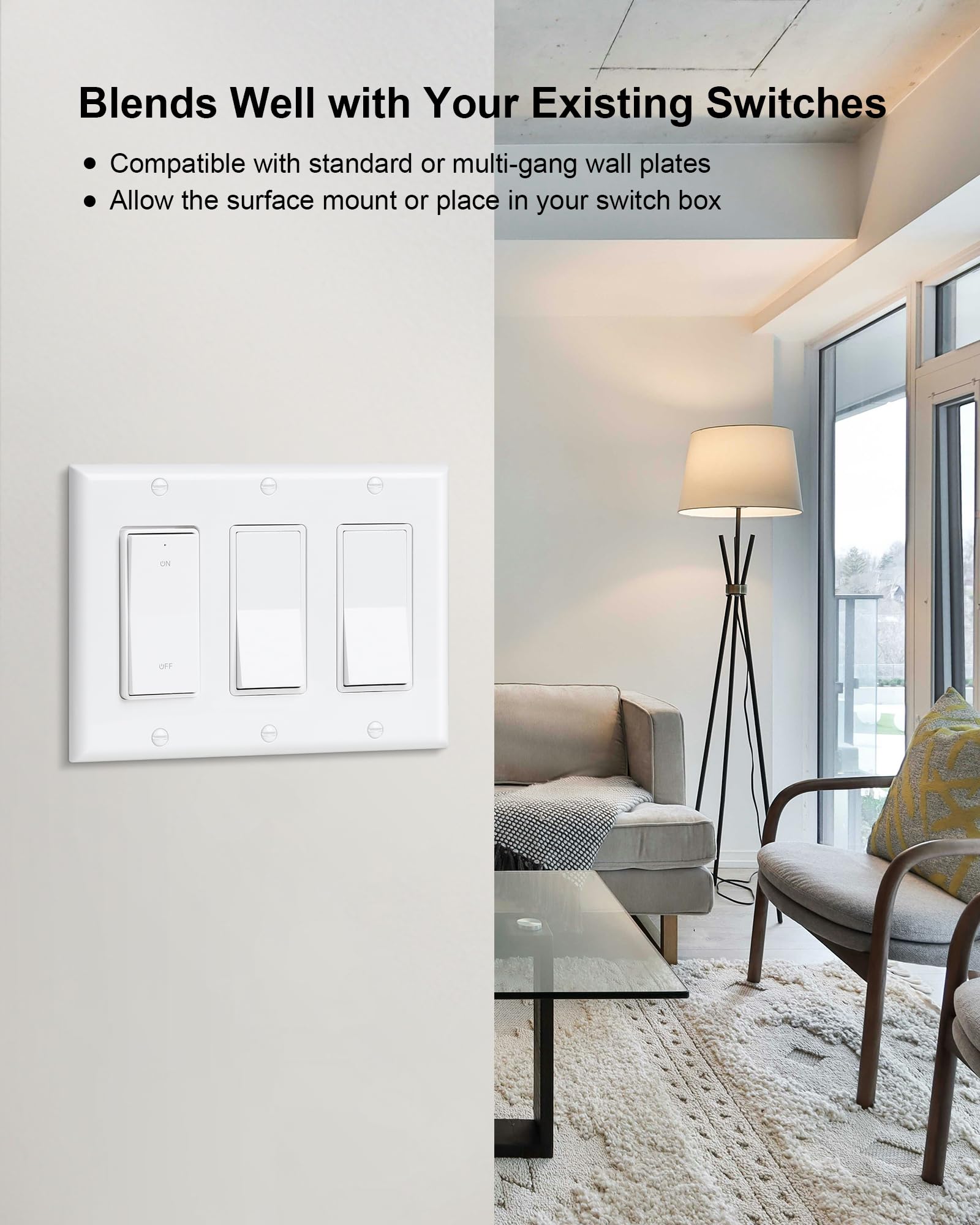 Treewell detachable magnetic switch attached for flexible placement.