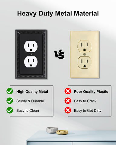 Durable metal construction resists tarnish and corrosion