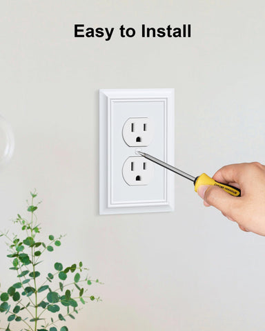 Treewell wall plate easy to clean for a crisp, lasting look