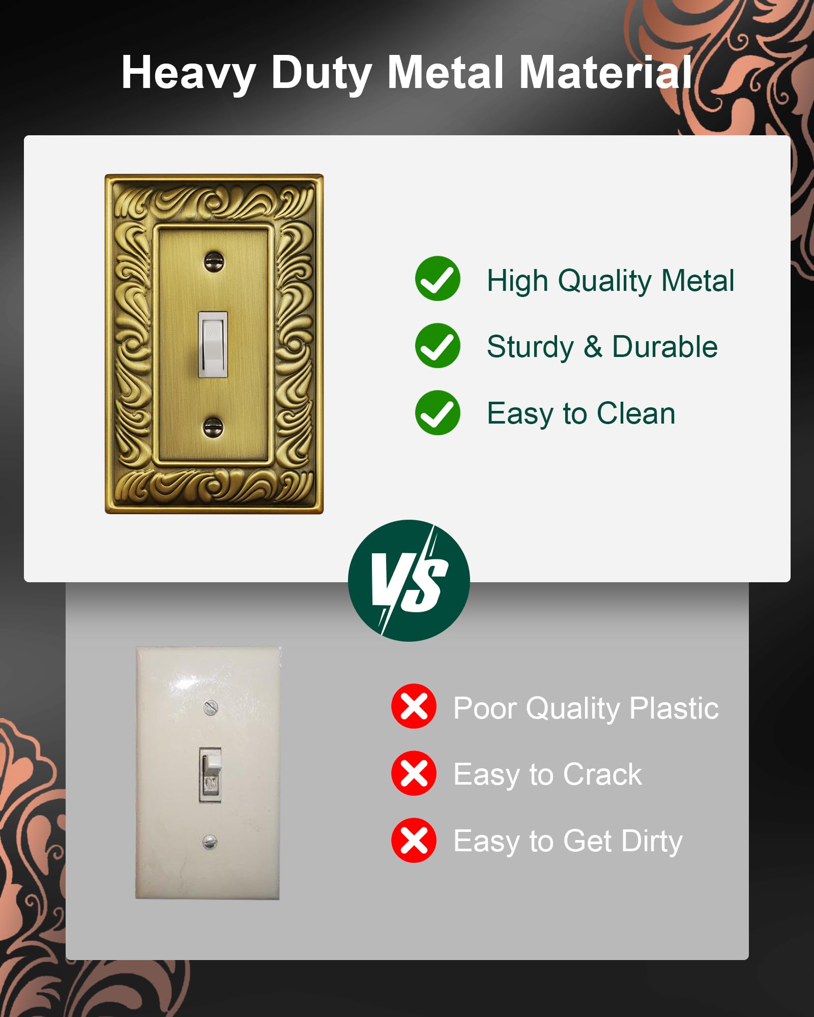 Treewell durable metal construction resists tarnish for long-lasting, easy-care upkeep.