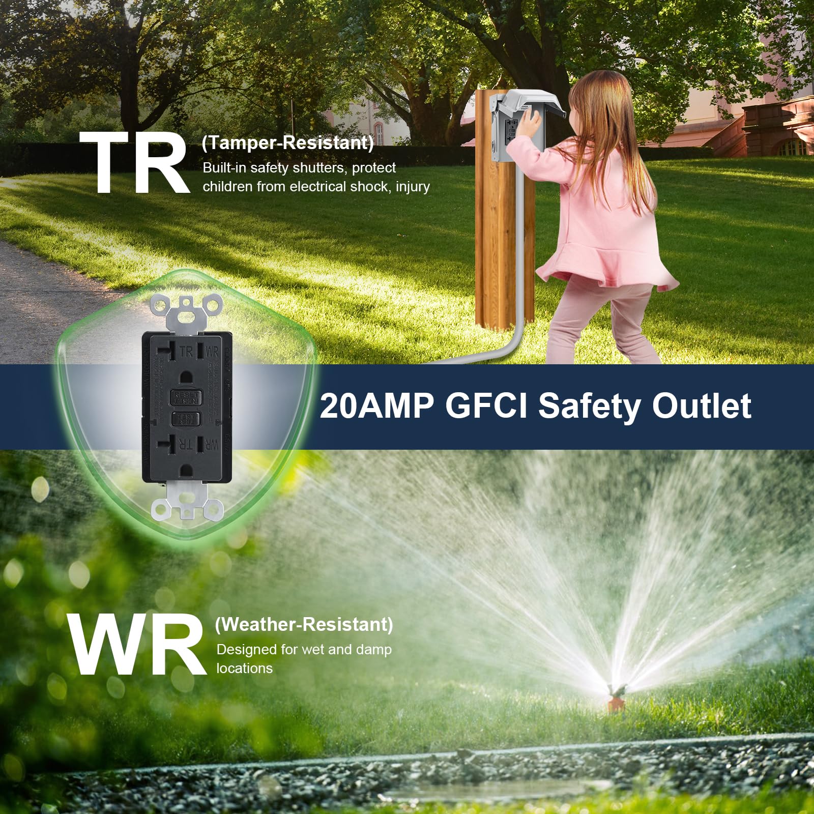 TREEWELL knockouts enable flexible back, bottom, or side mounting.