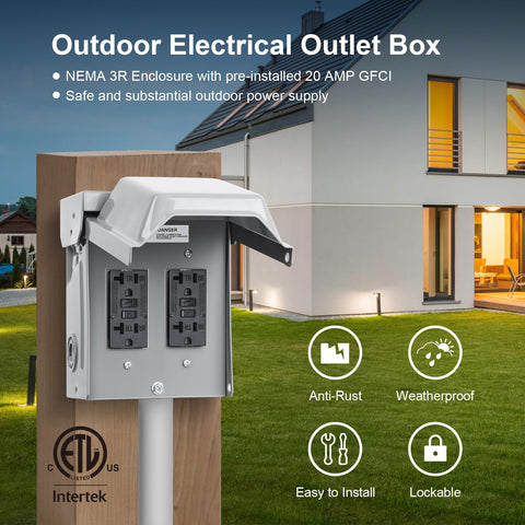 TREEWELL NEMA 3R steel enclosure ensures durable outdoor performance.