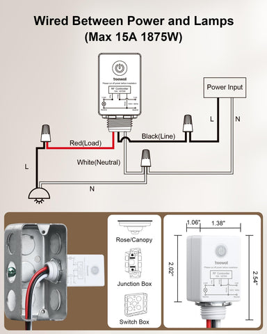 TREEWELL no-wiring-needed setup for quick room upgrades.