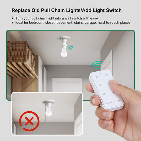 Treewell remote-control range up to 200 feet through walls.