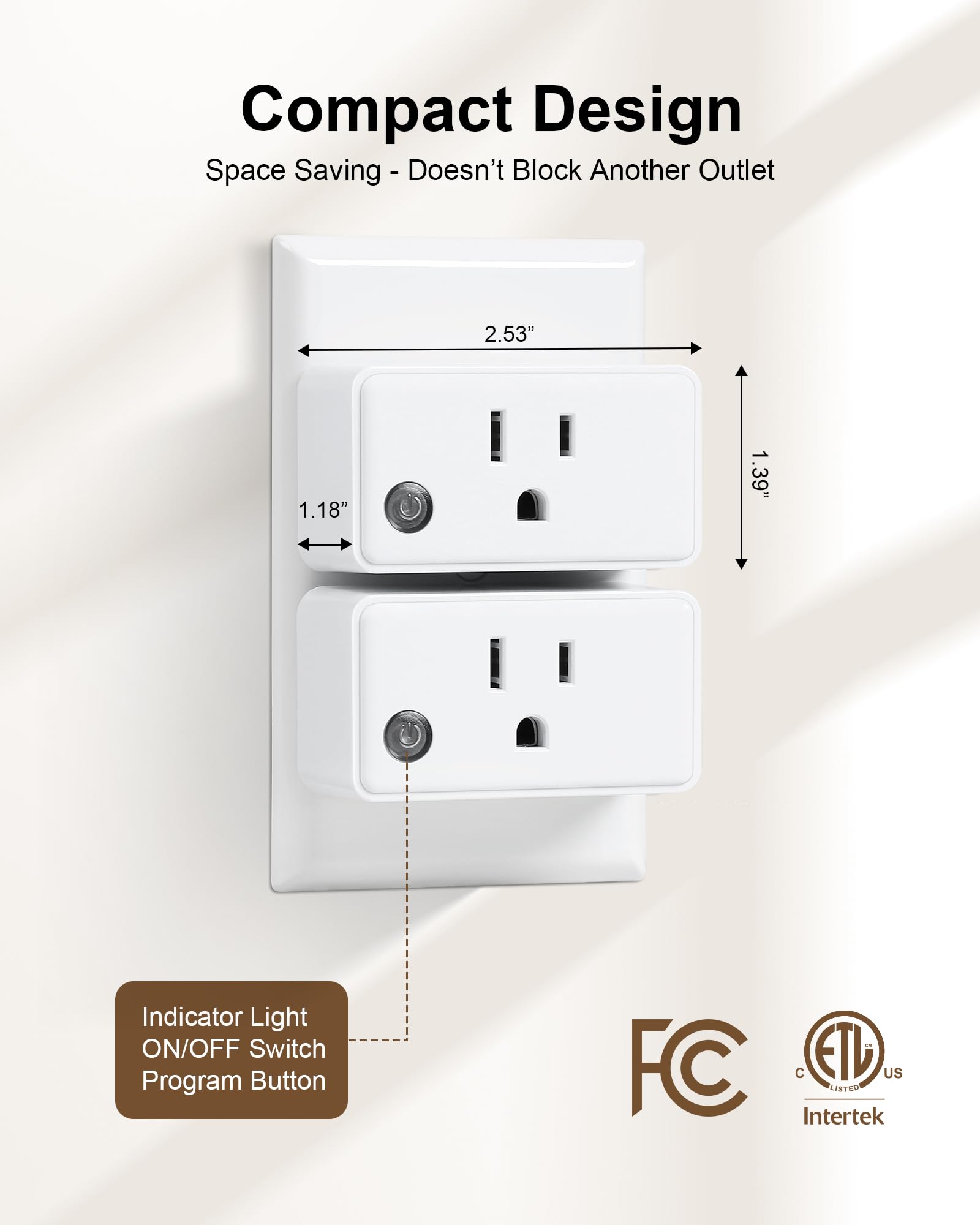 Treewell safety-rated casing with ETL/FCC listing supports safe, high-power lighting and appliances.