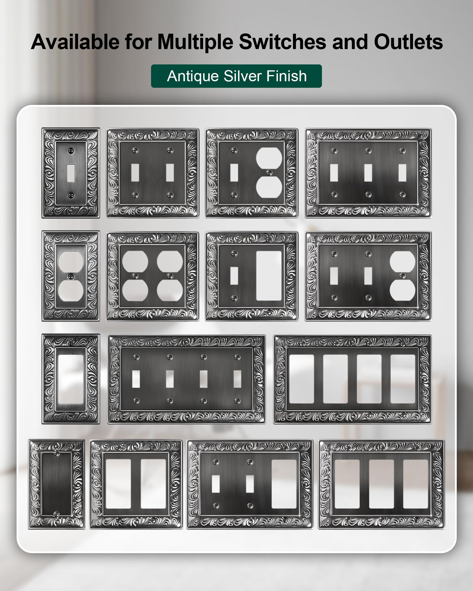 Treewell durable, tarnish-resistant wall plate for long-lasting use.