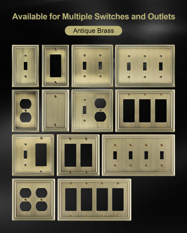 TREEWELL Toggle-compatibility plate fits standard switches and dimmers