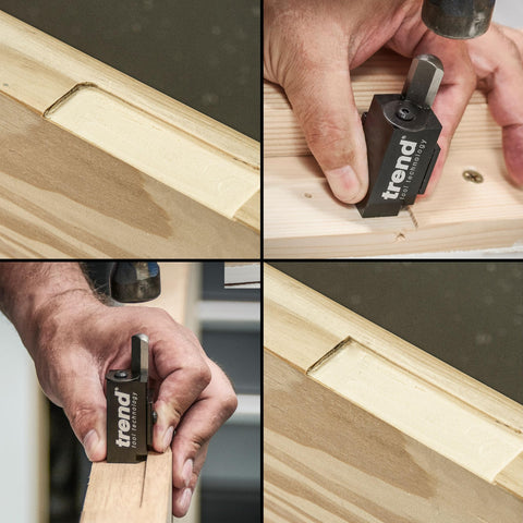 TREND door frame hinge recess chisel for hinge recess alignment