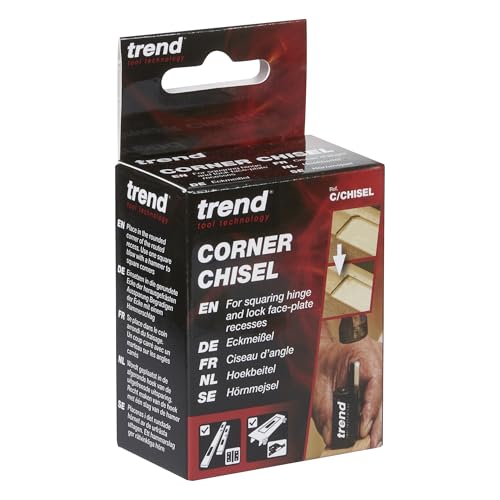 TREND corner chisel enables precision square corners on hinge mortises