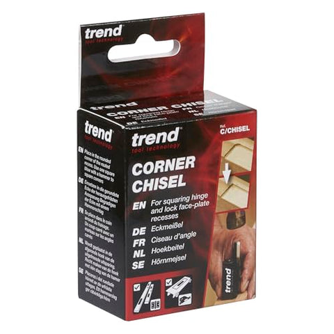 TREND corner chisel enables precision square corners on hinge mortises