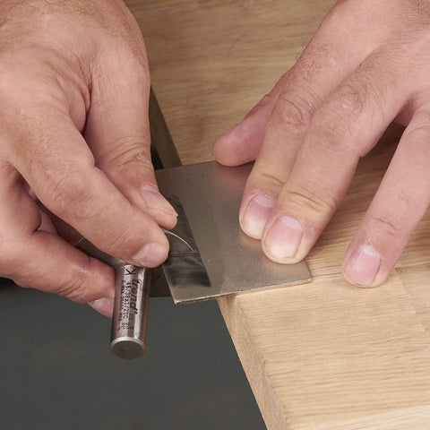 TREND compact sharpening stone with wallet storage keeps tools organized.