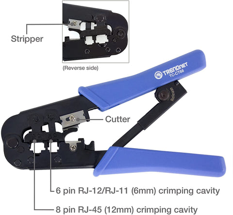 TRENDnet ratcheting mechanism keeps tool closed when not in use