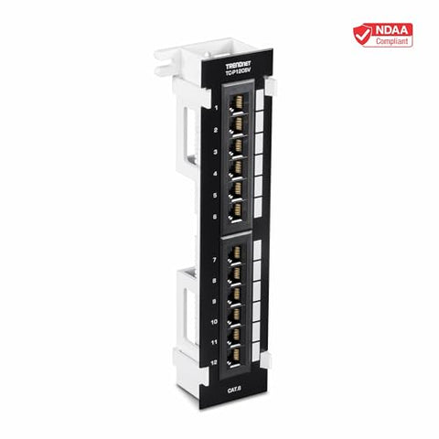 TRENDnet TC-P12C6V included 89D bracket enables flexible vertical or horizontal mounting.